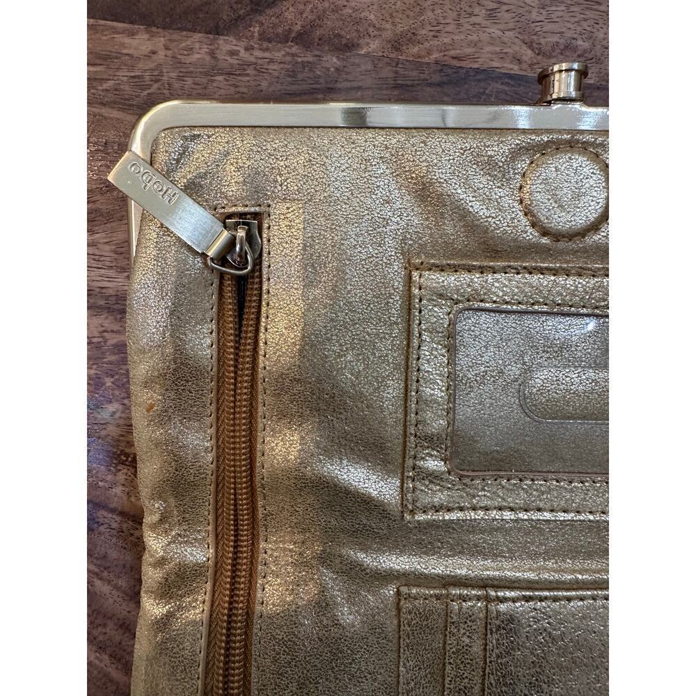 HOBO Women's Gold Lauren Clutch Wallet - Picture 5 of 8